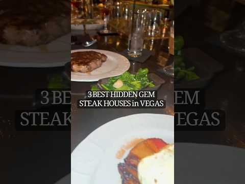 3 Top STEAK HOUSES in VEGAS #vegas #steakhouse #shortsfood #travelfood #foodcritic