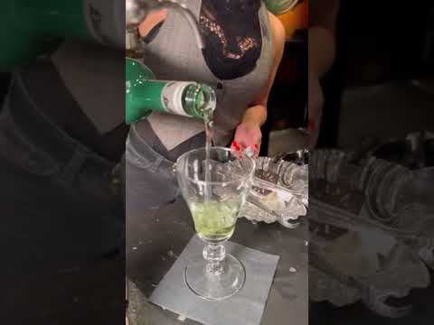 Absinthe Drink Service hidden Downtown Las Vegas Speakeasy Lounge Cocktail Room Bar Fremont Street