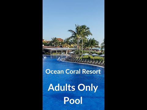 Adult Only Pool Ocean Coral and Turquesa Riviera Maya Mexico