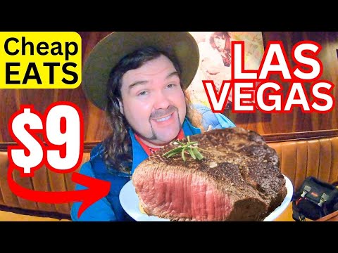 Best STEAK Eggs Breakfast Las Vegas Cheap Eats Ellis Island Dingo