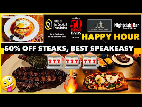 Best STEAK & HAPPY HOUR in Las Vegas 🎰  #vegas #vegassteak #vegasfoodie