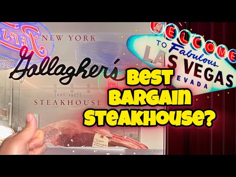 Cheaper Las Vegas Steakhouse Restaurant: Gallagher’s at NYNY Vegas Vlog