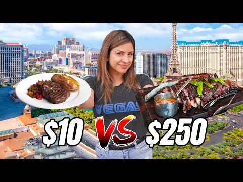 CHEAPEST vs MOST EXPENSIVE STEAK in LAS VEGAS
