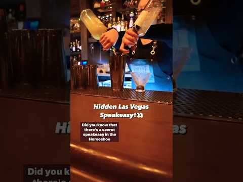 Hidden Speakeasy at The Horseshoe LAS VEGAS!👀 #Vegas