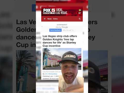 Las Vegas Strip Club Offers Golden Knights free lap dances if they win the Stanley Cup