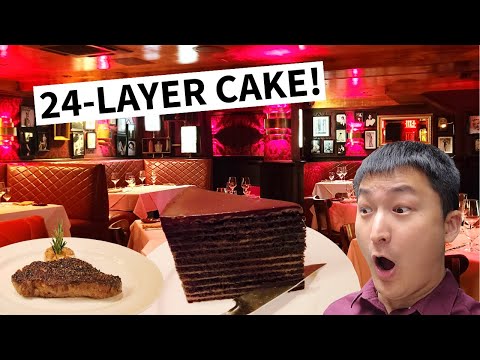 NYC's Most FLAMBOYANT Steakhouse! Is STRIP HOUSE NYC's Best Steak? HUGE 26-Layer Cake!