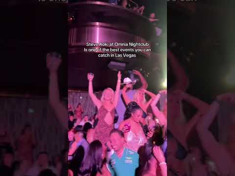 Omnia Las Vegas one of the best clubs in the world with Steve Aoki #steveaoki #edm #omnianightclub