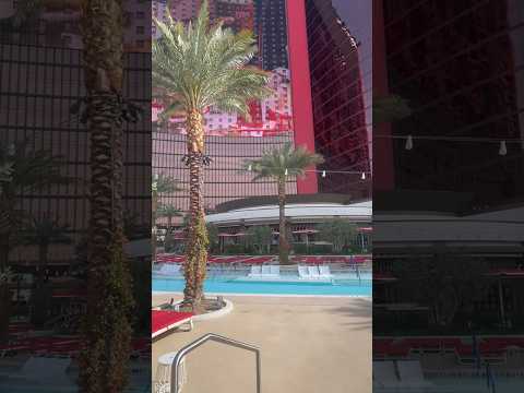 Resorts World Pool Area in Las Vegas #shorts #pool