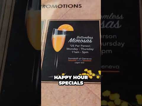 Secret Gem! Davidoff Cigar Bar's Las Vegas Happy Hour Deals
