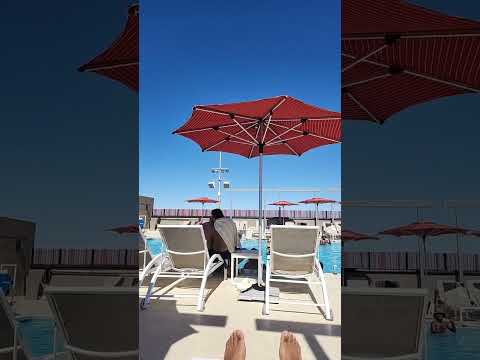 Stratosphere Rooftop Pool | Wet 24 Pool & Bar Views #poolparty #Vegas #fy