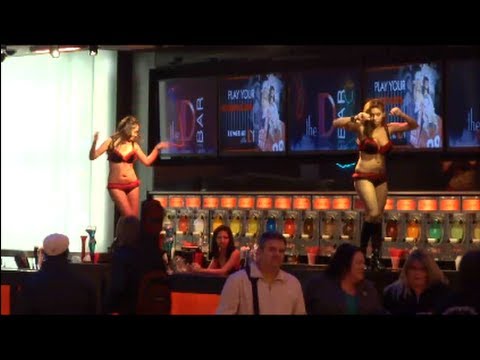 Stripper Margarita Bar Fremont Street Downton Las Vegas Casinos Walkaround Strip Club