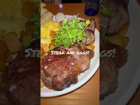 The best steak and eggs in Las Vegas! #food #short #foodie #shorts #shortvideo #shortsvideo ￼