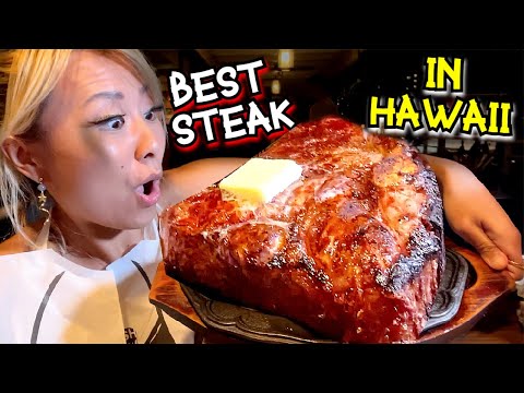 THE BEST STEAK IN HAWAII at Aloha Steak House in Waikiki – Breakfast at Eggs and Thins #RainaisCrazy