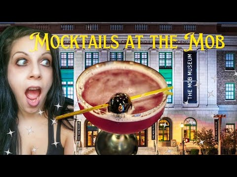 The Underground Speakeasy At the Mob Museum in Las Vegas! I try an amazing mocktail!