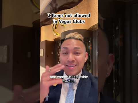 2 items that are not allowed in Las Vegas clubs #lasvegaspromoter #lasvegasnightlife #lasvegashost